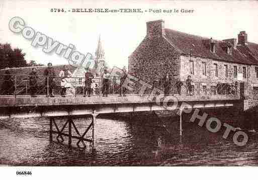 Ville de BELLEISLEENTERRE, carte postale ancienne