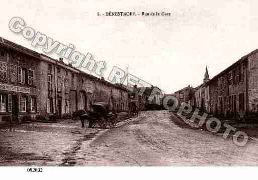 Ville de BENESTROFF, carte postale ancienne