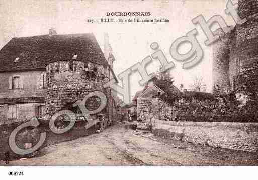 Ville de BILLY, carte postale ancienne