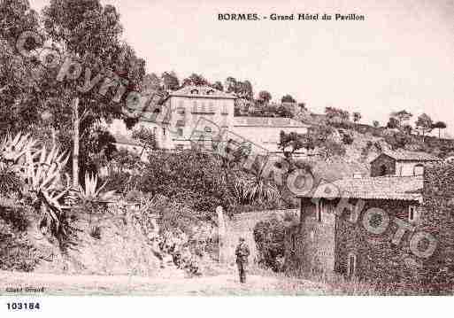 Ville de BORMESLESMIMOSAS, carte postale ancienne