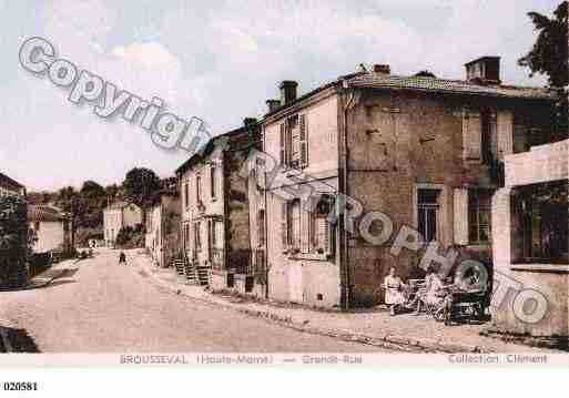 Ville de BROUSSEVAL, carte postale ancienne