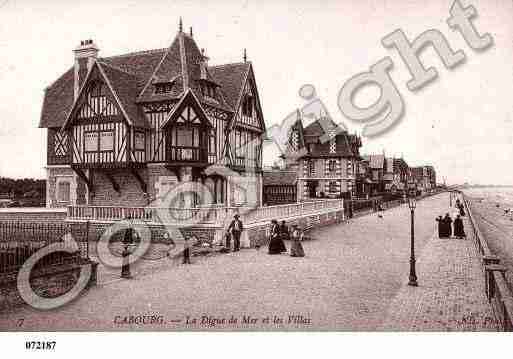 Ville de CABOURG, carte postale ancienne