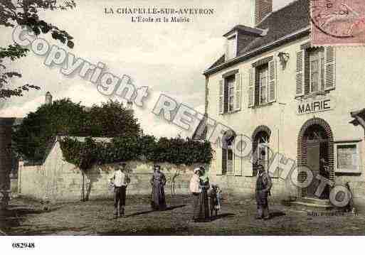 Ville de CHAPELLESURAVEYRON(LA), carte postale ancienne