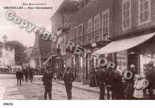 Ville de CHAROLLES, carte postale ancienne