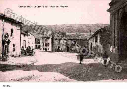 Ville de CHAUVENCYLECHATEAU, carte postale ancienne