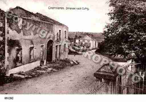 Ville de CHENIERES, carte postale ancienne