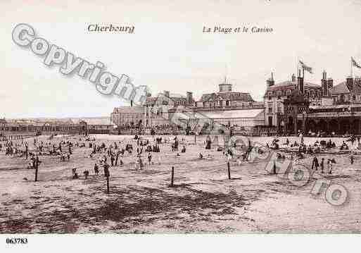 Ville de CHERBOURG, carte postale ancienne