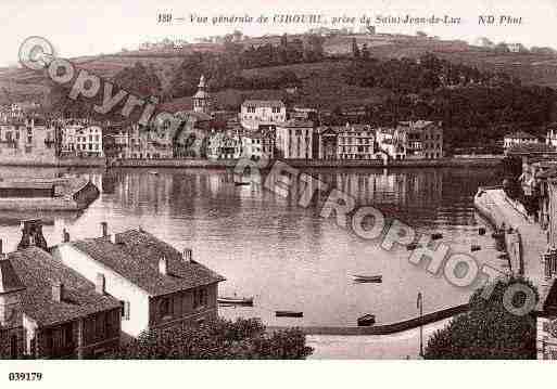 Ville de CIBOURE, carte postale ancienne