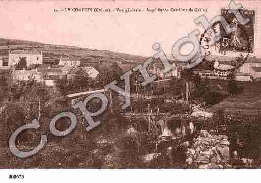 Ville de COMPEIX(LE), carte postale ancienne