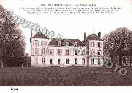 Ville de COULMIERS, carte postale ancienne