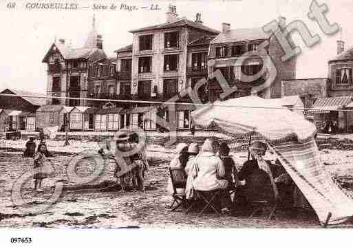 Ville de COURSEULLESSURMER, carte postale ancienne