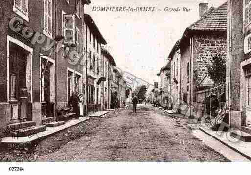 Ville de DOMPIERRELESORMES, carte postale ancienne