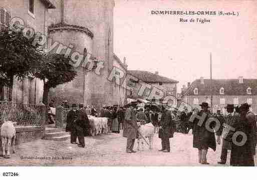 Ville de DOMPIERRELESORMES, carte postale ancienne