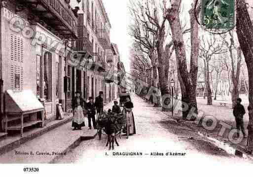 Ville de DRAGUIGNAN, carte postale ancienne