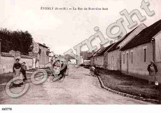 Ville de EVERLY, carte postale ancienne