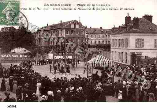 Ville de EVREUX, carte postale ancienne