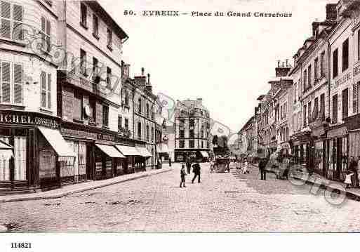 Ville de EVREUX, carte postale ancienne