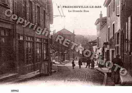 Ville de FRANCHEVILLE, carte postale ancienne