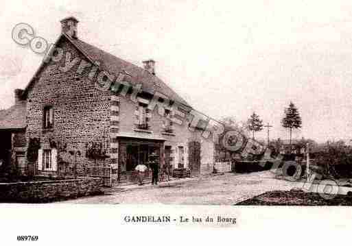 Ville de GANDELAIN, carte postale ancienne