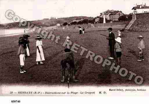 Ville de HENDAYE, carte postale ancienne