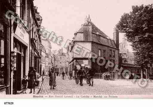 Ville de HESDIN, carte postale ancienne