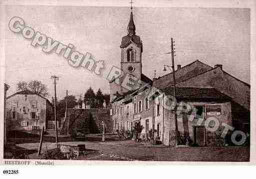 Ville de HESTROFF, carte postale ancienne