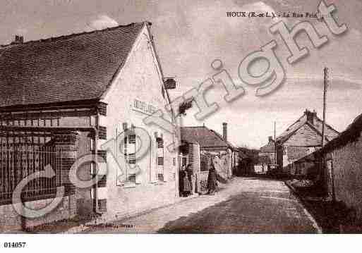 Ville de HOUX, carte postale ancienne