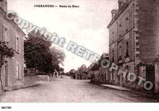 Ville de INGRANDES, carte postale ancienne