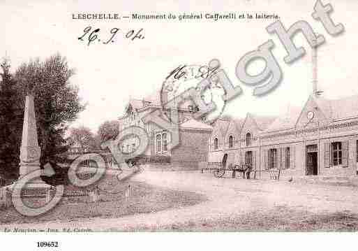 Ville de LESCHELLE, carte postale ancienne