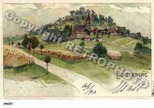 Ville de LICHTENBERG, carte postale ancienne