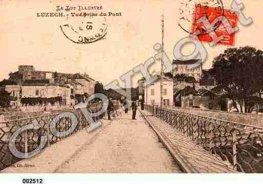 Ville de LUZECH, carte postale ancienne