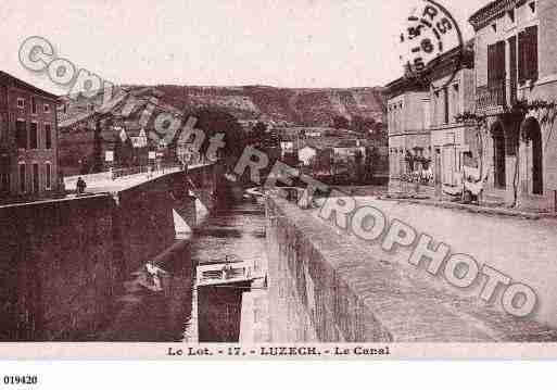 Ville de LUZECH, carte postale ancienne