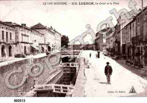 Ville de LUZECH, carte postale ancienne