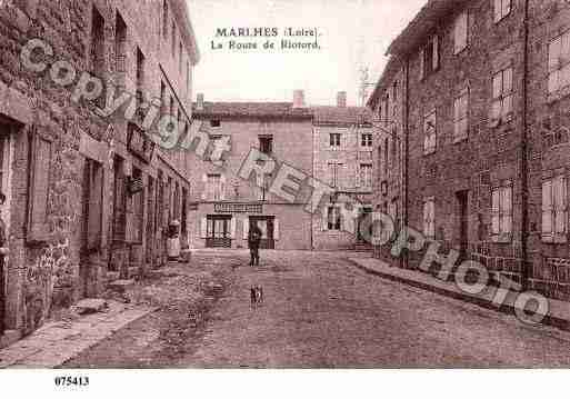 Ville de MARLHES, carte postale ancienne