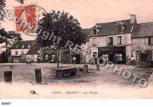 Ville de MARZY, carte postale ancienne