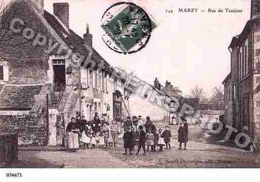 Ville de MARZY, carte postale ancienne