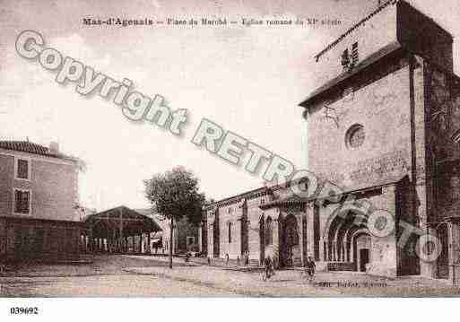 Ville de MASD'AGENAIS(LE), carte postale ancienne