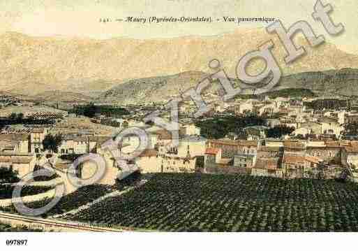 Ville de MAURY, carte postale ancienne