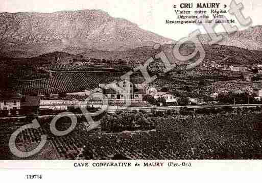 Ville de MAURY, carte postale ancienne