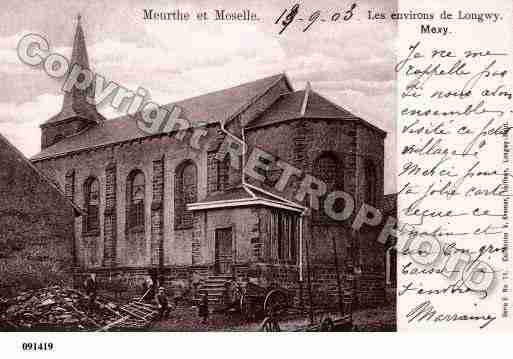 Ville de MEXY, carte postale ancienne
