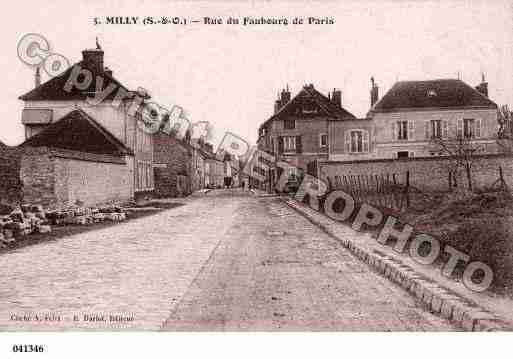 Ville de MILLYLAFORET, carte postale ancienne