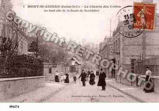 Ville de MONTSAINTAIGNAN, carte postale ancienne