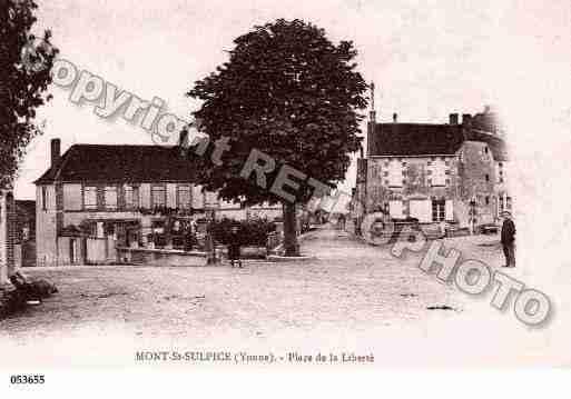 Ville de MONTSTSULPICE, carte postale ancienne