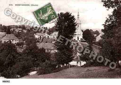 Ville de MONTANDON, carte postale ancienne