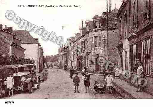 Ville de MONTBIZOT, carte postale ancienne