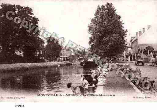 Ville de MONTCEAULESMINES, carte postale ancienne