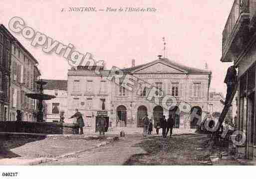 Ville de NONTRON, carte postale ancienne