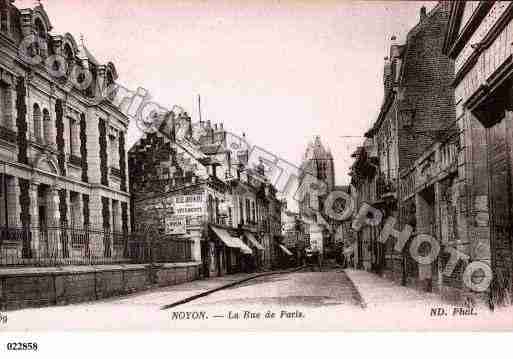 Ville de NOYON, carte postale ancienne