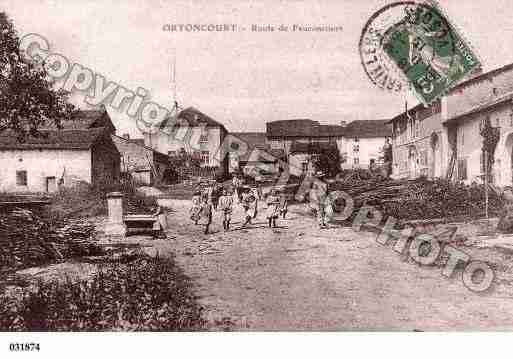 Ville de ORTONCOURT, carte postale ancienne