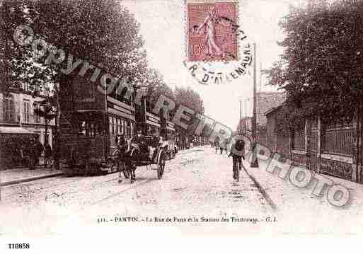 Ville de PANTIN, carte postale ancienne